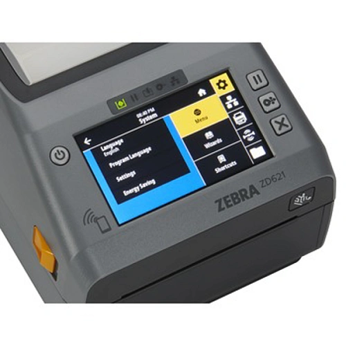 RFID принтер Thermal Transfer Printer (74/300M) ZD621R, Color Touch LCD; 203 dpi, USB, USB Host, Eth