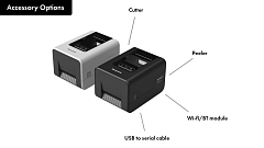 Принтер этикеток PC42E-TB02200 PC42E-T,U,E,200DPI,BK,1&0.5,NO PC. Кабель питания в комплект не входи